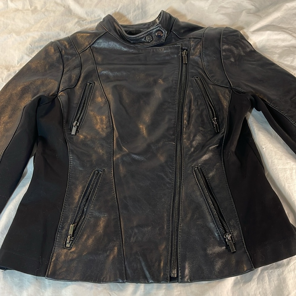 Wilson Leather Motorcycle Style Jacket Size Small - Picture 8 of 11